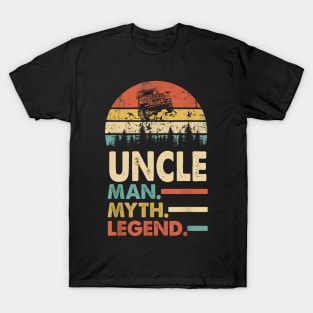 Uncle Man Myth Legend Vintage Jeep For Mens Papa Father's Day Jeep gift T-Shirt